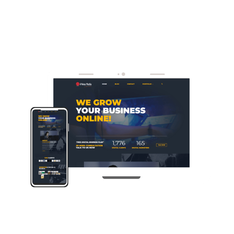 Iprima Media Website Portfolio