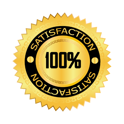 100% satisfaction's badge for 30 days social media management