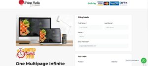 One Page Website Checkout