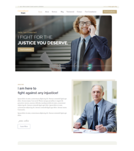 One Page Website Design Template 7