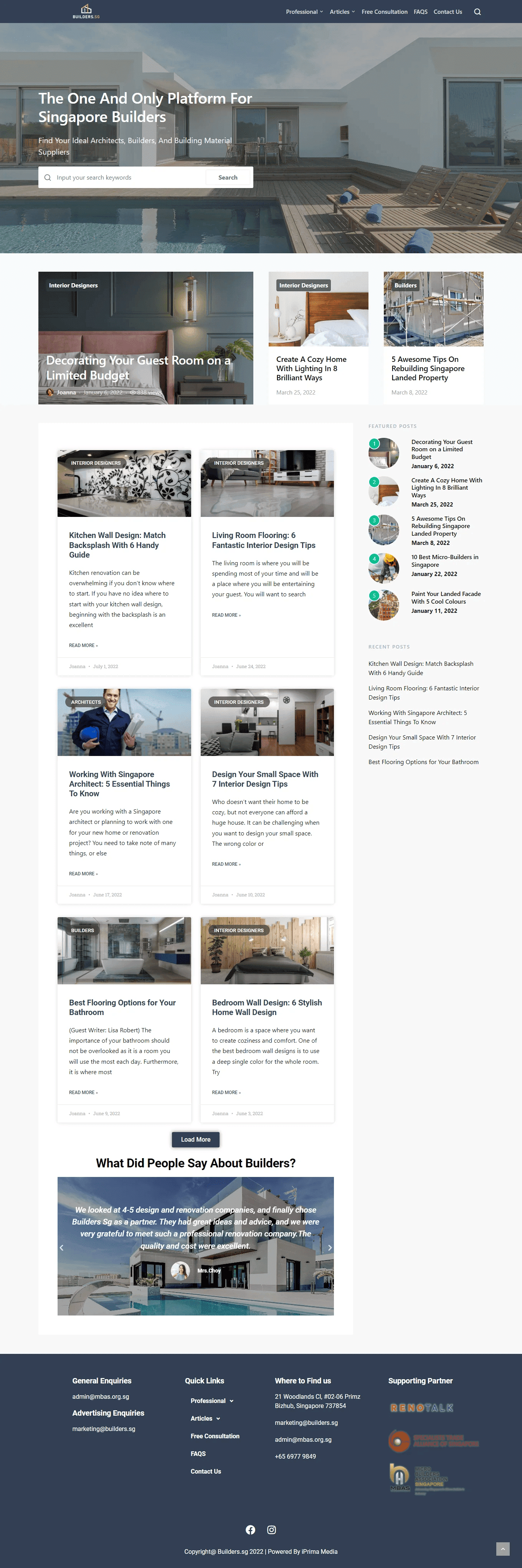Portfolio - Builders