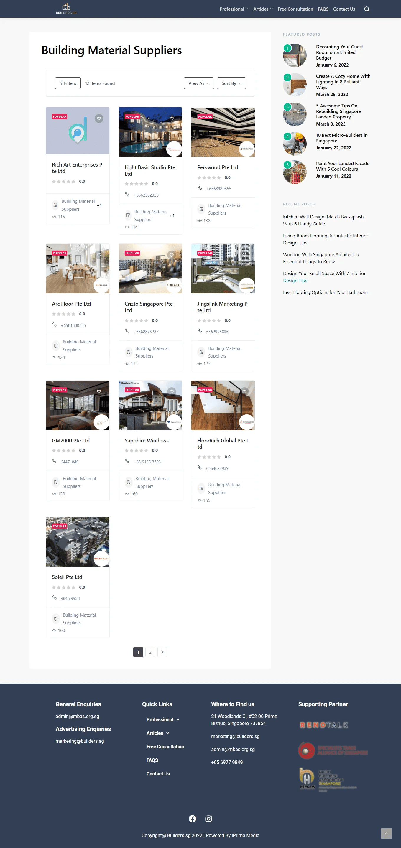 Portfolio - Builders