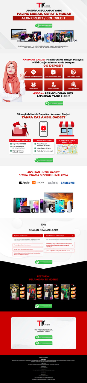 Tkmobile Landing Page