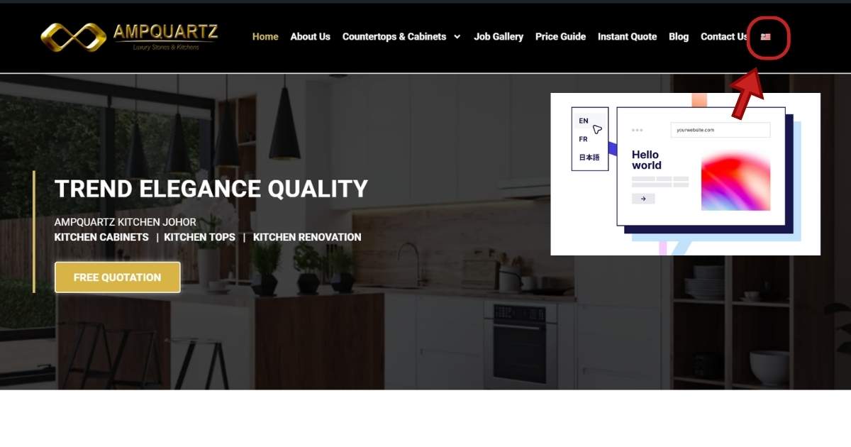 JB Website Specialists. Multilingual Support and Accessibility. ampquartz website