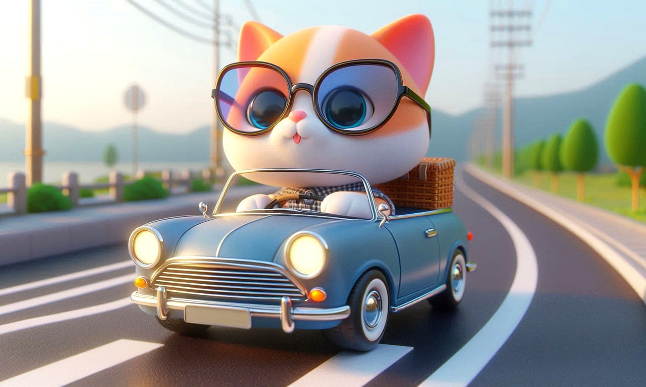 cat, car, drivevisual marketing